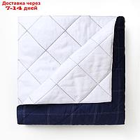 Покрывало LoveLife евро Cage: dark blue 200*210±5см, микрофайбер, 100% п/э