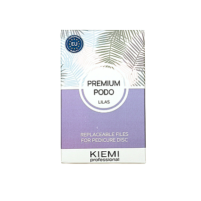 Набор сменных файлов для педикюра PREMIUM PODO, размер M (20 мм), 150 грит 50 шт.