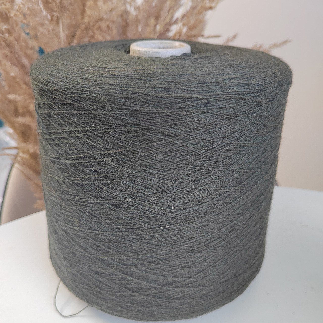 Пряжа New MILL,art.Magreb Colora 80% кардная шерсть мериноса,20%полиамид, 1500м 100г, цвет темный хаки