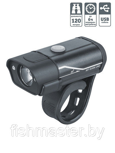 Фонарь Navigator 14 674 NPT-B09-ACCU вело.алюм.1CREE XPG LED 5Вт акк.3.7В 850мАч