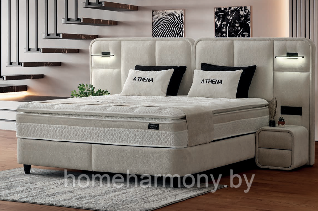 Кровать "ATHENA" Dünya Yatak Турция (с матрасом и коробом для хранения)