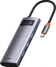 USB-хаб Baseus Metal Gleam Series Multifunctional HUB Type-C Hub Docking Station CAHUB-CX0G