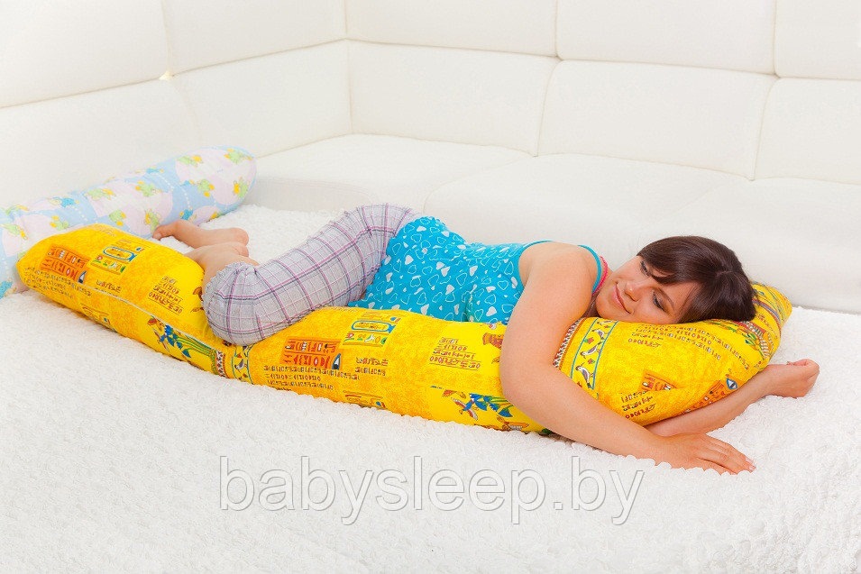 Подушка для беременных Г-форма. XL размер.Хлопок.Лен.Сатин.
