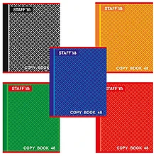 Тетрадь в клетку STAFF, бумага офсет, обложка картон, 48 л