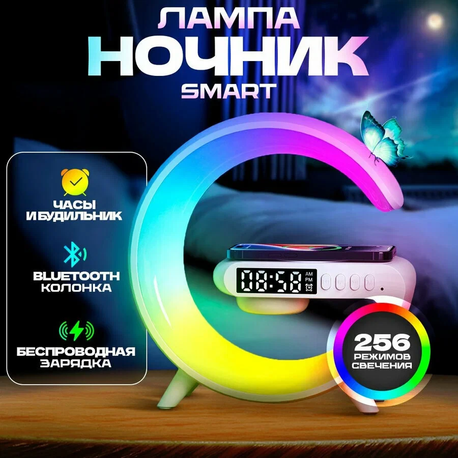 Умная лампа RGB G63 Smart Light Sound Machine 15см