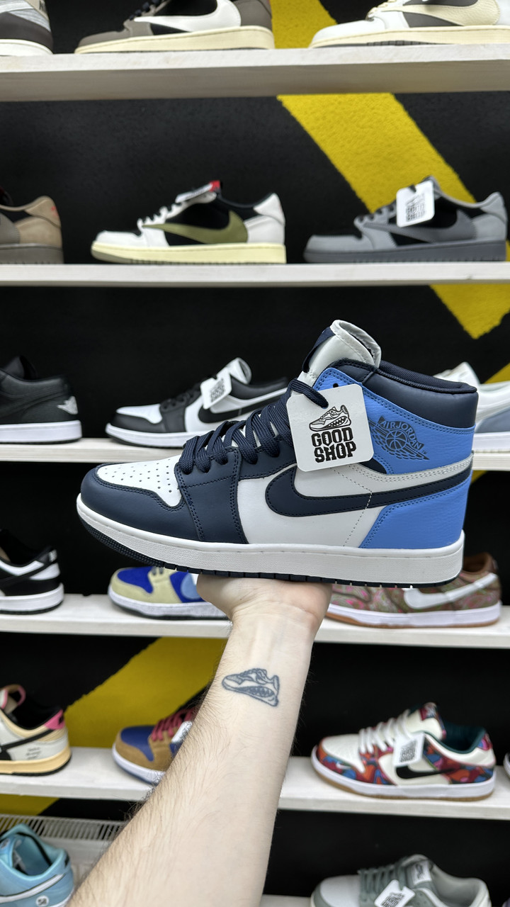 Кроссовки Air Jordan 1 High Blue Blue White