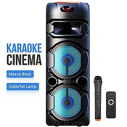 Беспроводная Bluetooth колонка напольная Sing-e, микрофон, ZQS-8220