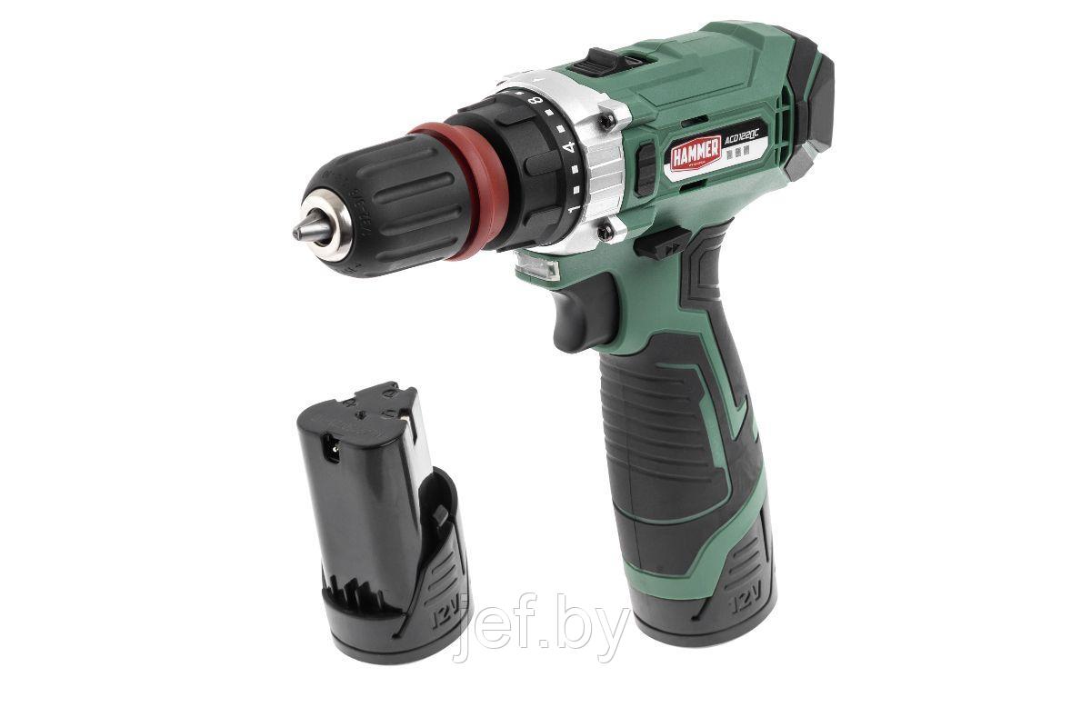 Дрель-шуруповерт аккумуляторная ACD122QC HAMMER 811556