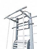 Шведская стенка PERFETTO SPORT Scala in legno con rete 1grigio PS-127, фото 7