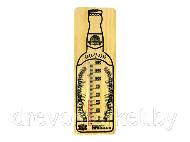 Термометр для бани "Бутылка", спиртовой