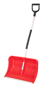 Лопата снеговая Qbrick System Smart 60 Ergo Alu Red Ultra HD, красный