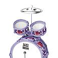 Барабанная установка JAZZ Drum детская фиолетовая ZG2803-P, фото 6