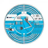 Набор для полива IDEAL (шланг 1/2" 20м, пистолет-ороситель, муфты быстросъемные, адаптер) Cellfast 24538