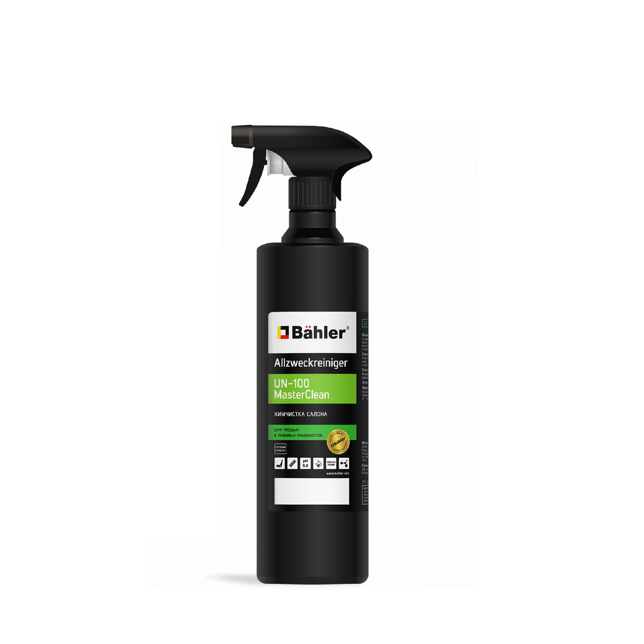 Allzweckreiniger UN-100 MasterClean - Концентрированный очиститель интерьера автомобиля | Bahler | 500мл