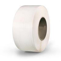 Лента полипропиленовая упаковочная 12 мм х 0,5 мм , белая. Артикул: 3.10.12050В3.0СРБ1К