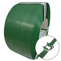 Лента полипропиленовая упаковочная 12 мм х 0,5 мм , зеленая. Артикул: 3.13.12050В3.0РРЗ1П