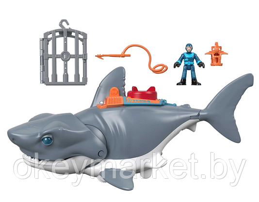 Игровой набор Mattel Imaginext Акула Мощный укус, GKG77, фото 2