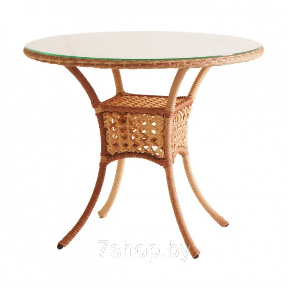 Стол садовый круглый DECO 90 см 7035П Светлый