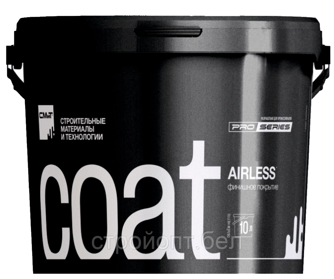 Влагостойкая бархатистая краска для стен и потолков СМиТ COAT VELOUR, 10 л