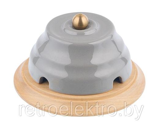 Распределительная коробка с подложкой Астория Д 90 мм Серый, Interior Electric, фото 2