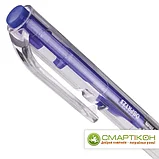Ручка шариковая масляная автоматическая с грипом BRAUBERG Click, синяя, узел 1 мм, линия письма 0,5 мм, фото 4