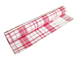 Скатерть 110*180 клетка синяя по 5 шт. в руллоне