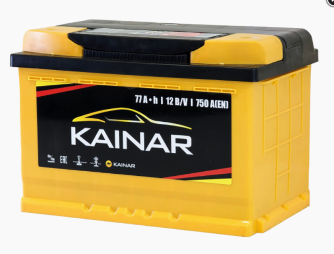 Автомобильный аккумулятор Kainar 77 L+ (750A)
