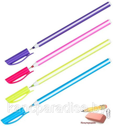 Ручка шариковая OfficeSpace Caramelka, 0,6 мм., на масляной основе, синяя, арт.BPCRM_43174
