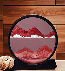 Песчаная 3D картина - антистресс Арабика Sand Painting 17.5 см. / Движущаяся картина - подарок на подставке,