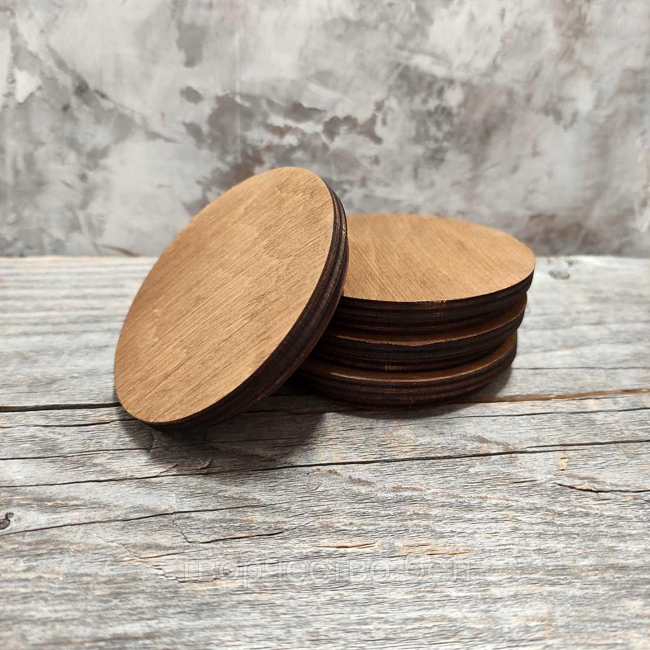 Крышка деревянная тонированная для свечи, 1 шт купить в Минске недорого