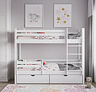 Кровать двухъярусная Rostik 2в1 80х180 белый, фото 2