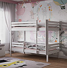Кровать двухъярусная Rostik 2в1 90х180 белый, фото 4