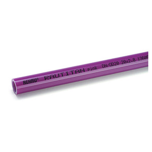 Труба отопительная RAUTITAN pink Ø 20х2,8 мм (бухта 120 м) REHAU