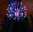 Плазменный шар Plasma light декоративная лампа Тесла, 8 см. / Магический ночник с молниями, фото 8