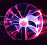 Плазменный шар Plasma light декоративная лампа Тесла, 8 см. / Магический ночник с молниями, фото 9
