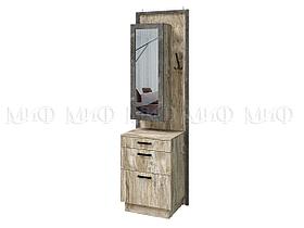 Тумба с зеркалом АМЕЛИ (Дуб Юкон/ Бетон темный) МиФ