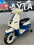 Детский электромотоцикл RiverToys Z222ZZ (синий), фото 4
