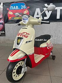 Детский электромотоцикл RiverToys Z222ZZ (красный) CC
