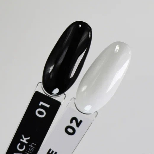 Гель-лак Nik Nails WHITE/BLACK, 8 мл