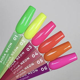 Гель-лак Nik Nails SODA NEON, 10 мл