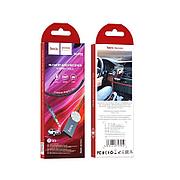 Автомобильный адаптер Bluetooth с кабелем AUX-USB DUP02 черный Hoco