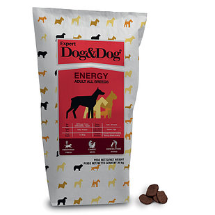 Сухой корм Dog&Dog Expert Energy для собак с интенсивной физической нагрузкой со вкусом говядины (развес)