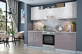Кухня БЛАНКА СТЛ.234.00Р3 2.4 м. (Магнолия/ Малаго) Столлайн