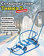 Санки детские Ника Тимка 5 Универсал Т5У с колесной базой черный, фото 9