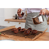 Решётка для глазирования и остывания кондитерских изделий KONFINETTA, 40×25×1,5 см, цвет чёрный (под заказ), фото 7