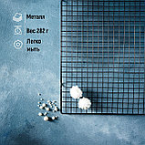 Решётка для глазирования и остывания кондитерских изделий KONFINETTA, 40×25×1,5 см, цвет чёрный (под заказ), фото 3