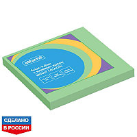 Бумага для заметок с клеев.краем ATTACHE Bright colours, 76х76 мм, салатовый 100л, 1495408
