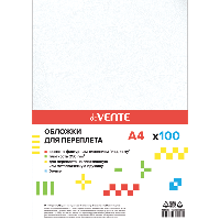 Обложка для переплета "deVENTE. Delta" A4, картон "кожа" белый, плотность 250 (230) г/м2, 100 л, 4123505