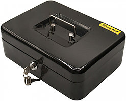 Ящик для денег Silwerhof 90x250x180 черный сталь 1.17кг, 1873395