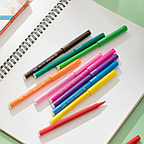 Фломастеры DELI ColoRun, 12 цветов, с вентилируемым колпачком, 12 шт, коробка с подвесом, фото 7